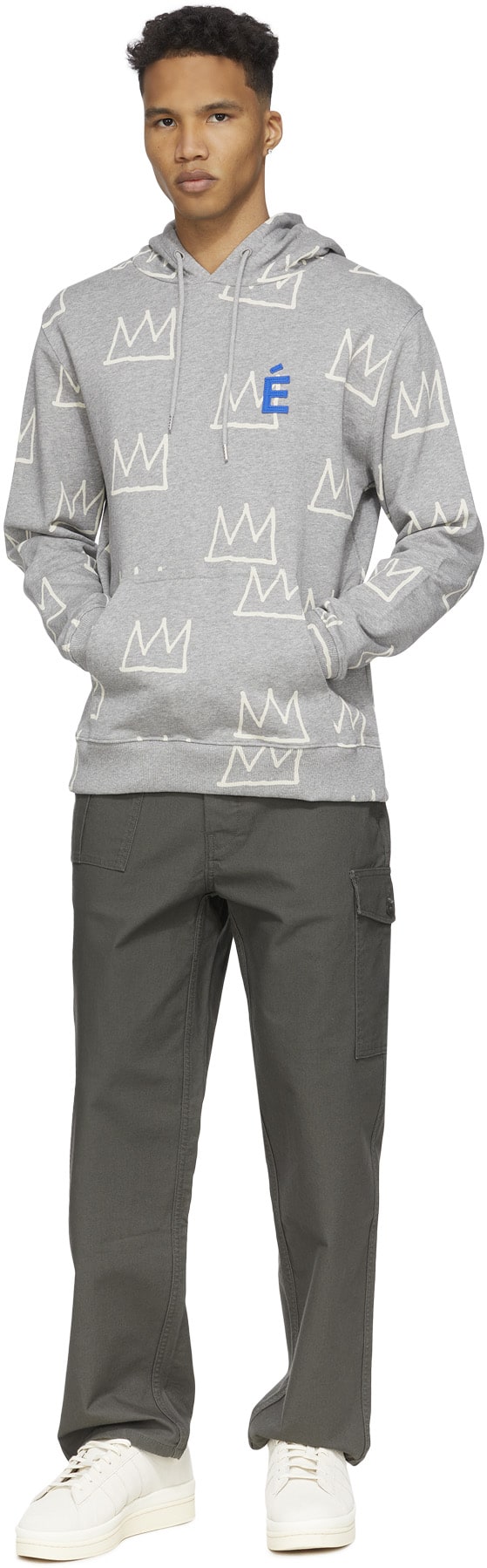 Études: Grey Klein Crown Hoodie - 4