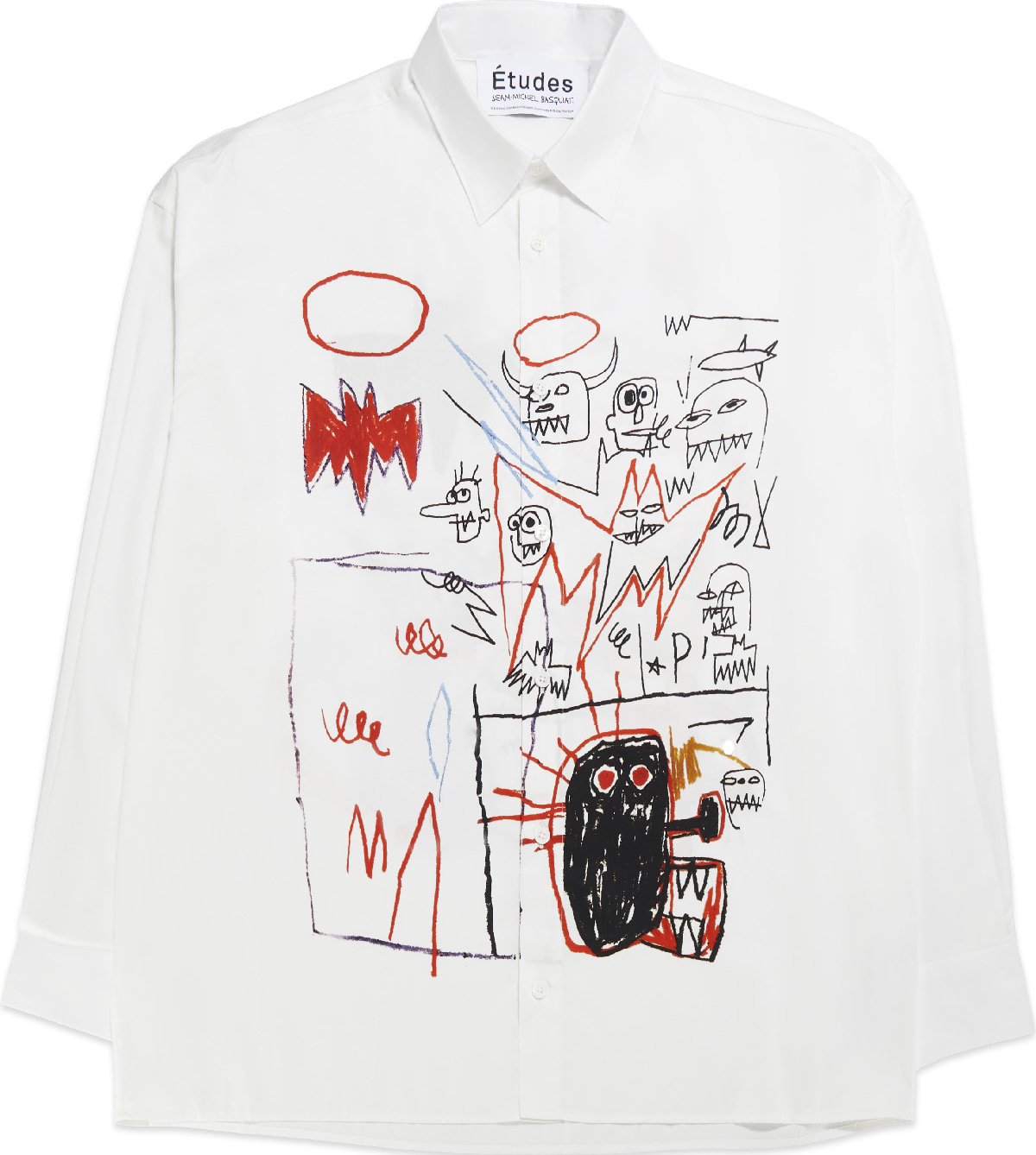 Études: Blanc Chemise Illusion LS Batman Blanc - 1
