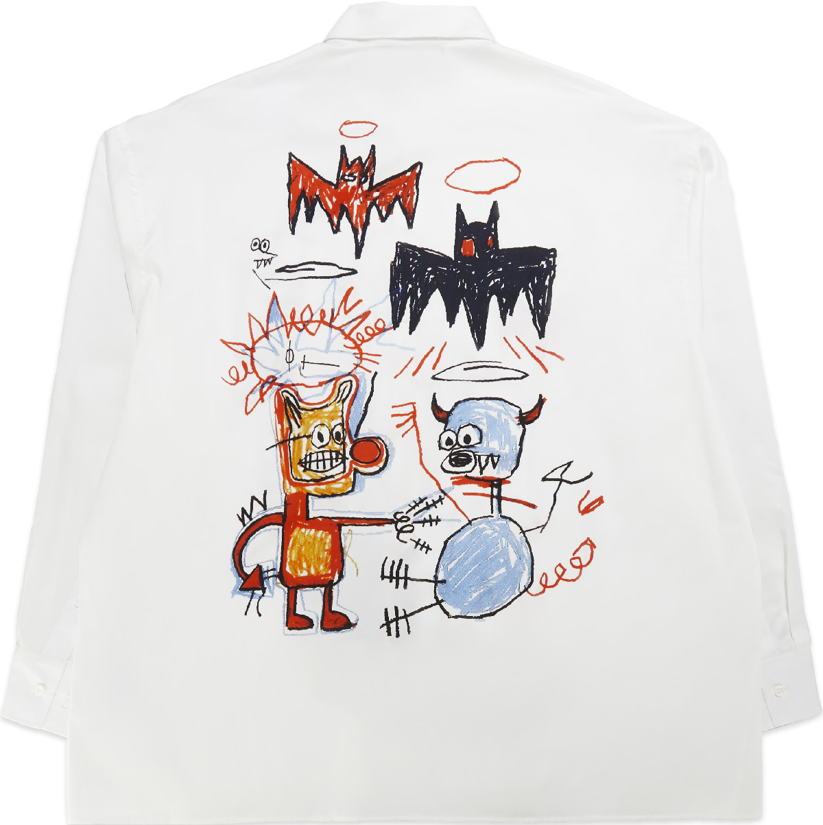 Études: Blanc Chemise Illusion LS Batman Blanc - 2