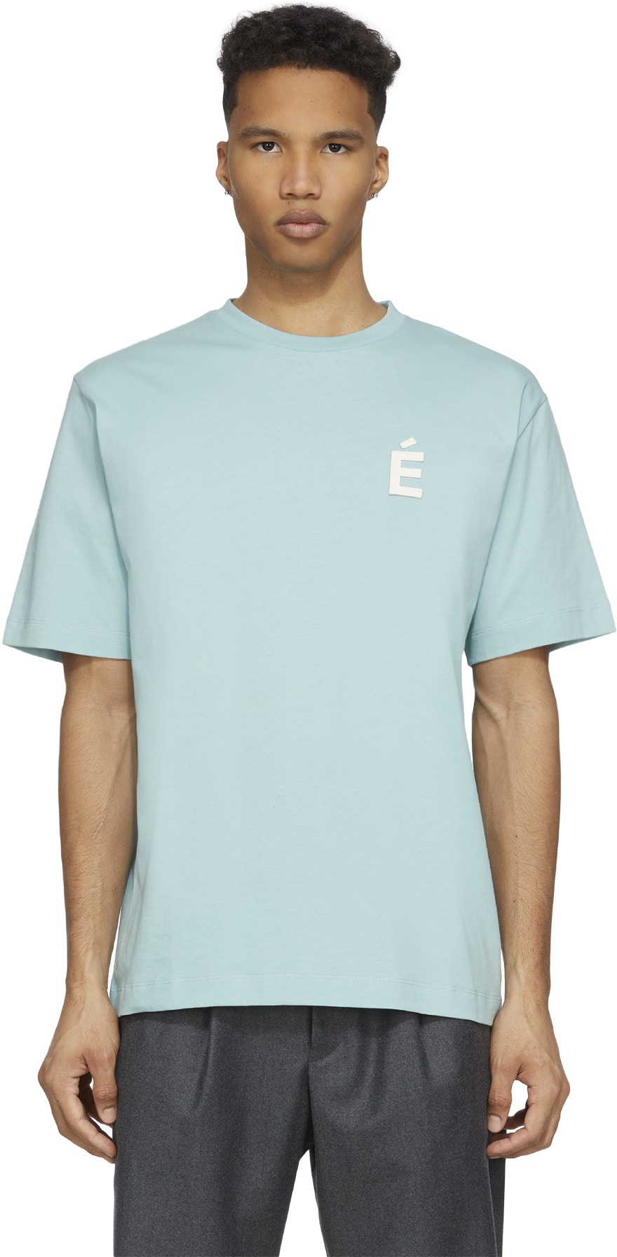 Études: Bleu T-Shirt Wonder Patch Bleu - 1