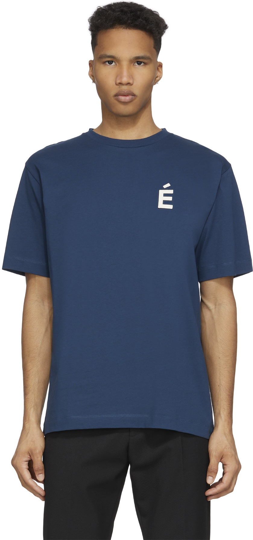 Études: Bleu T-Shirt Wonder Patch Bleu - 1