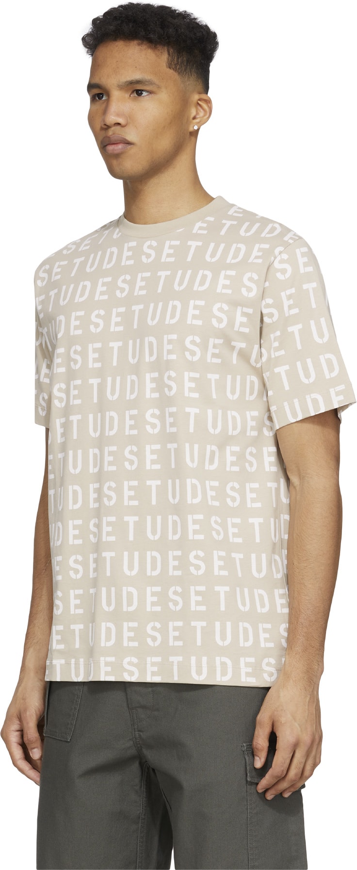 Études: Neutrals Wonder Allover Stencil T-Shirt - 2