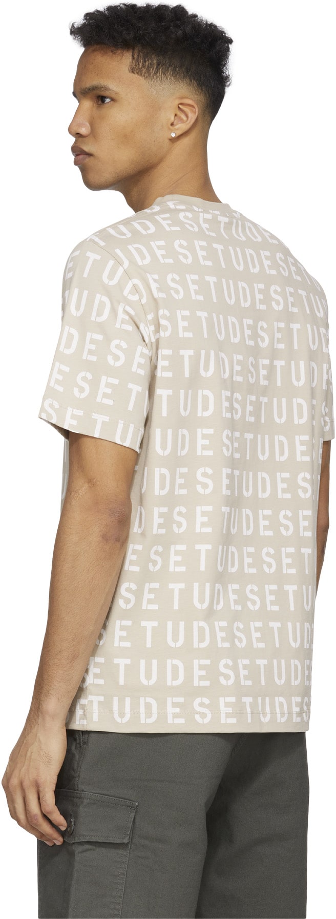 Études: Neutrals Wonder Allover Stencil T-Shirt - 3