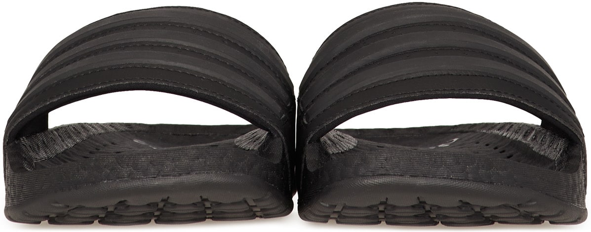 adidas Originals: Black Adilette Boost - 3