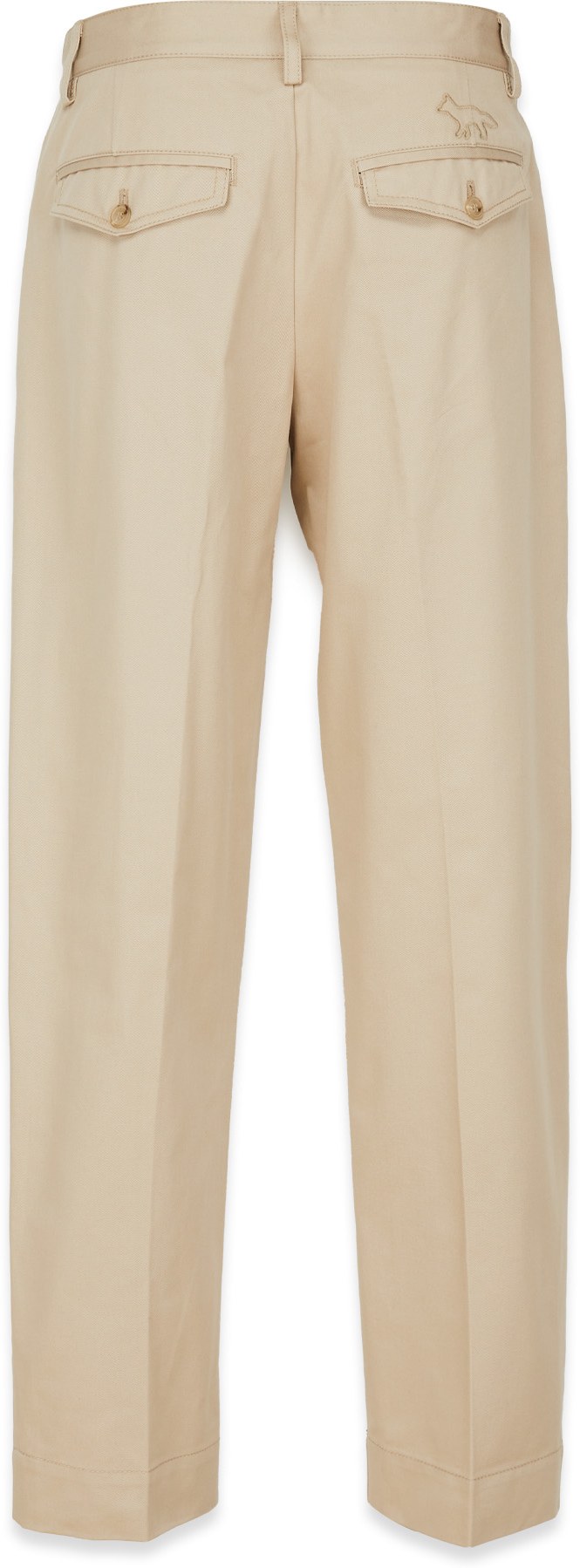 Maison Kitsuné: Neutrals 18cm Carrot Pants - 2