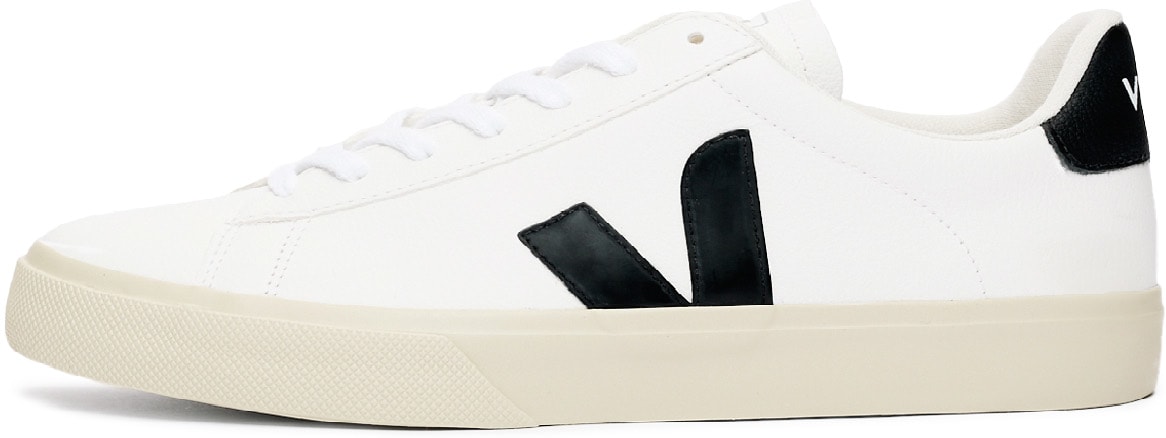 VEJA: White Esplar Logo Leather - 2