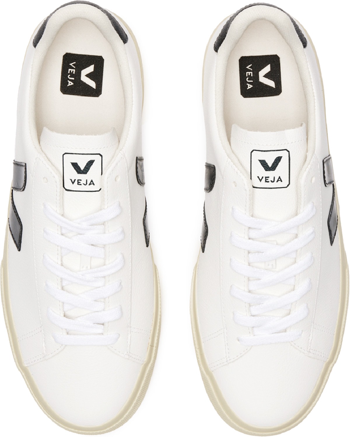 VEJA: Blanc Esplar Logo Cuir Blanc - 4