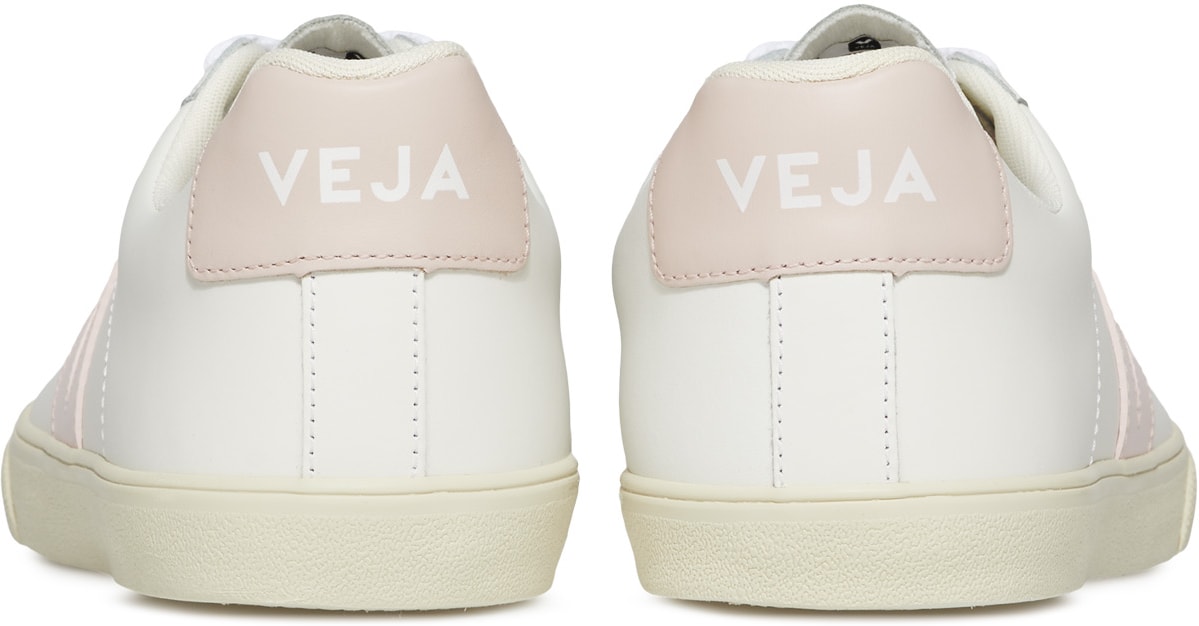 VEJA: White Esplar Logo Leather - 4