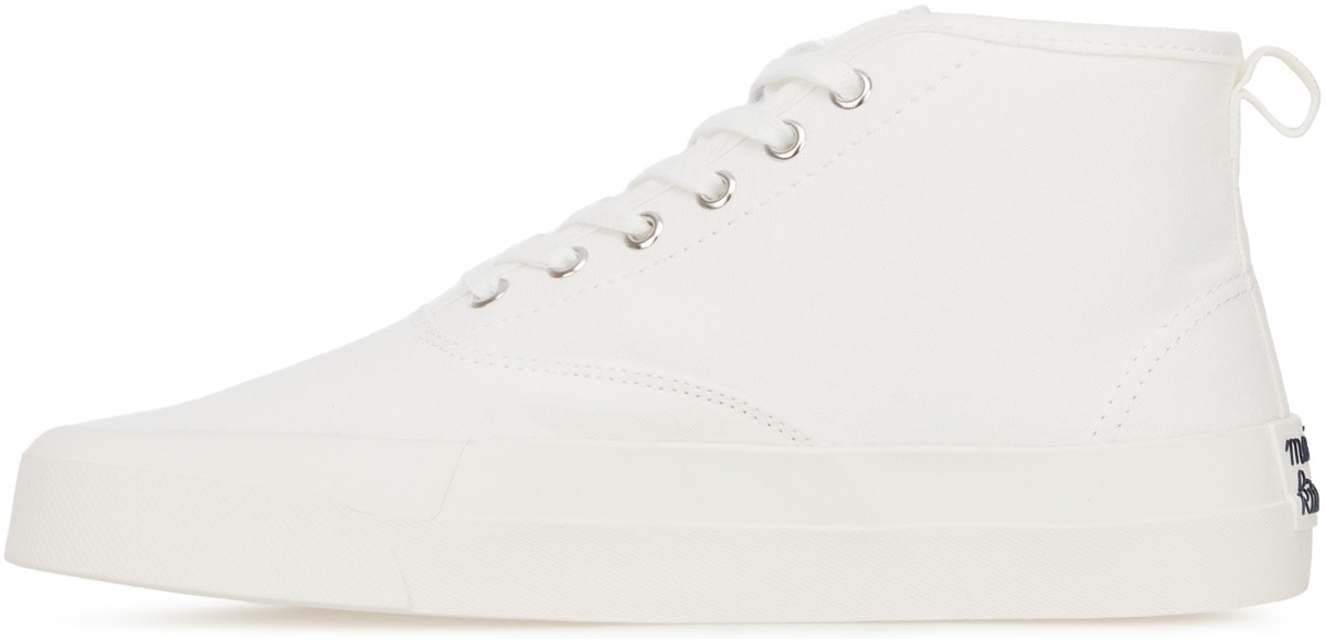 Maison Kitsuné: Neutrals Rainbow Triangle Fox High Top - 2