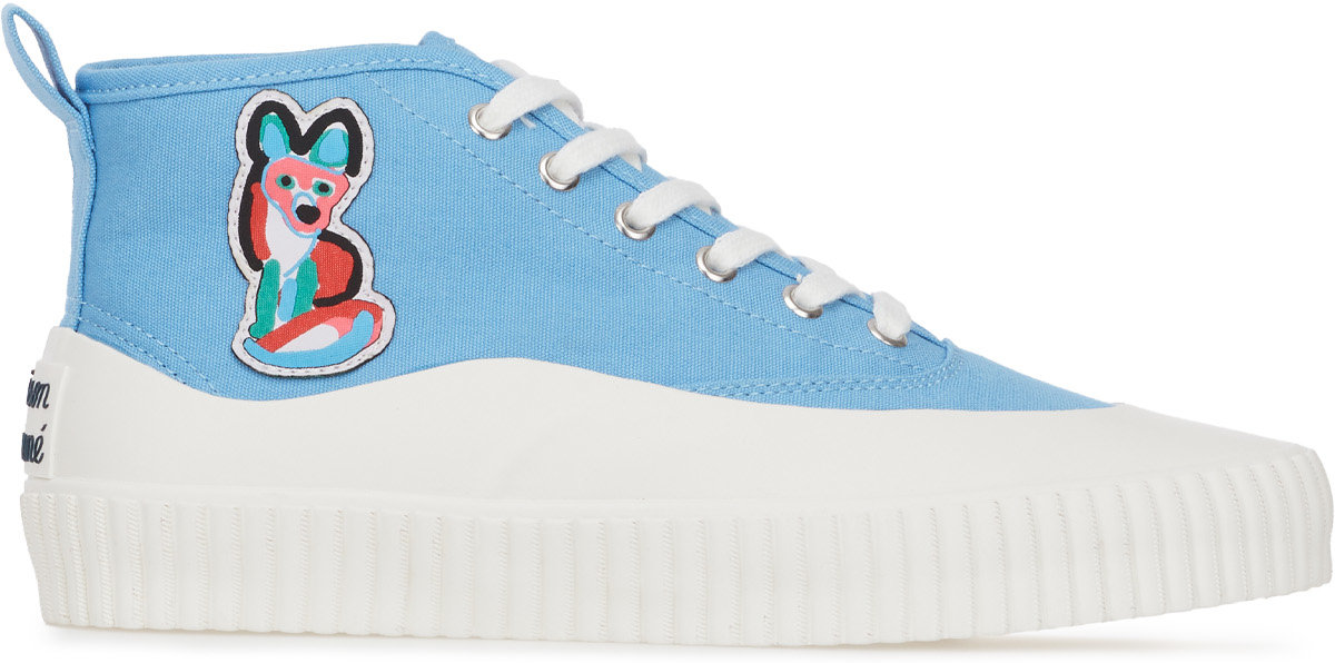 Maison Kitsuné: Blue Acide Patch High Top - 1