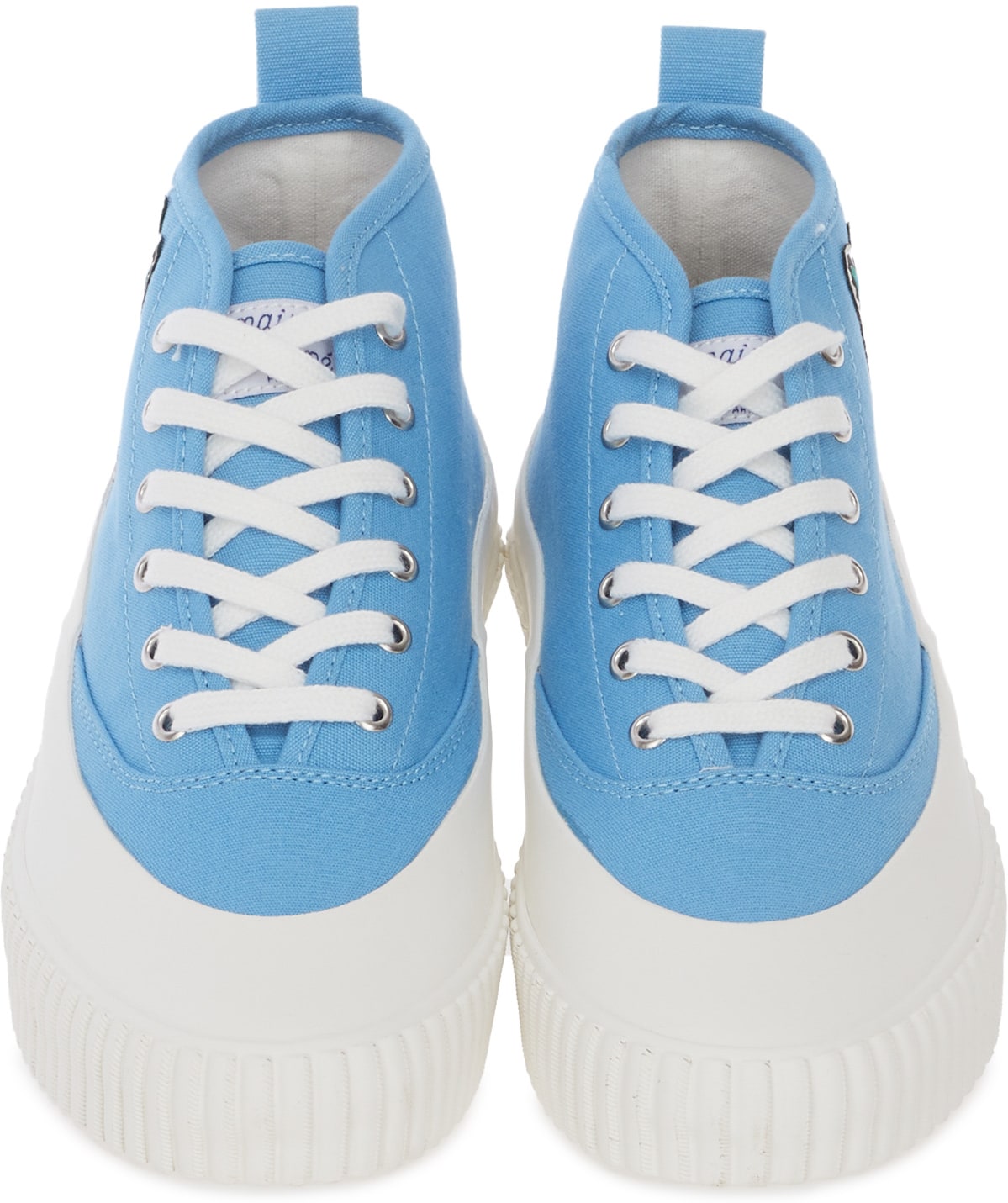 Maison Kitsuné: Blue Acide Patch High Top - 4