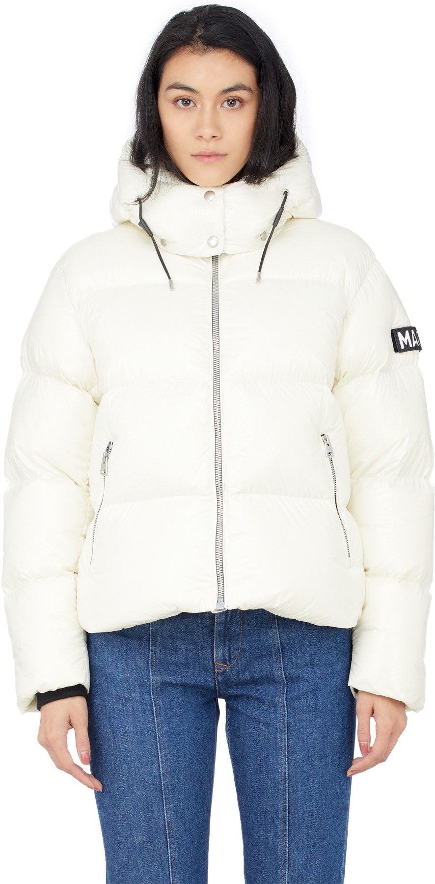 Mackage: White Evie Puffer Jacket - 1