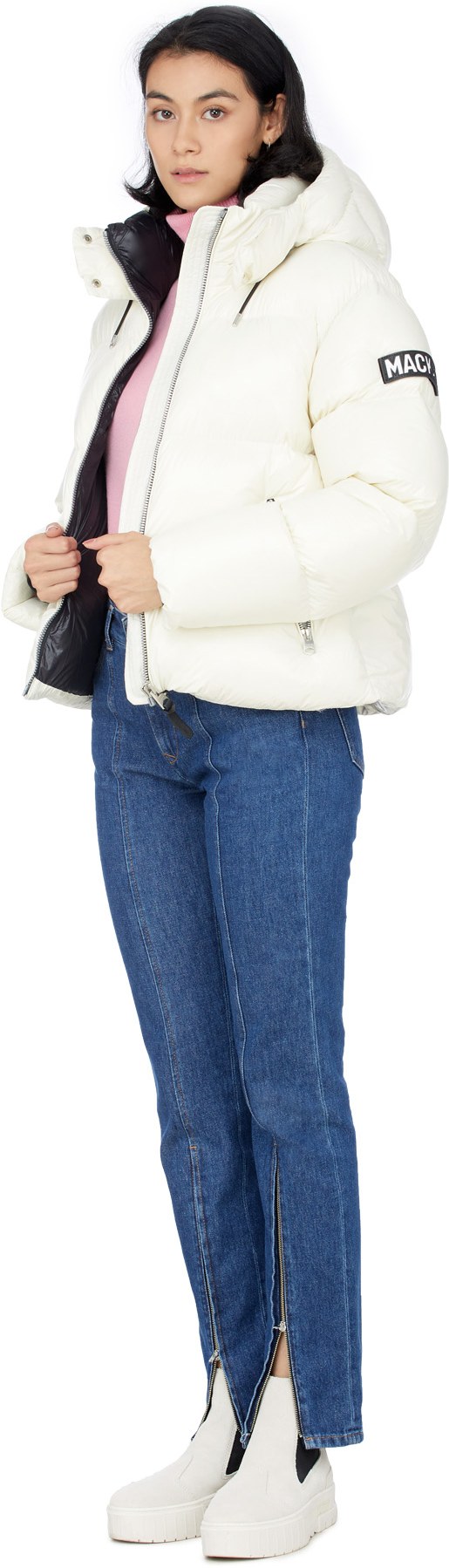 Mackage: Blanc Manteau Evie Blanc - 4