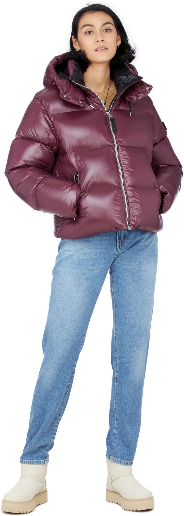Mackage: Purple Evie Puffer Jacket - 4