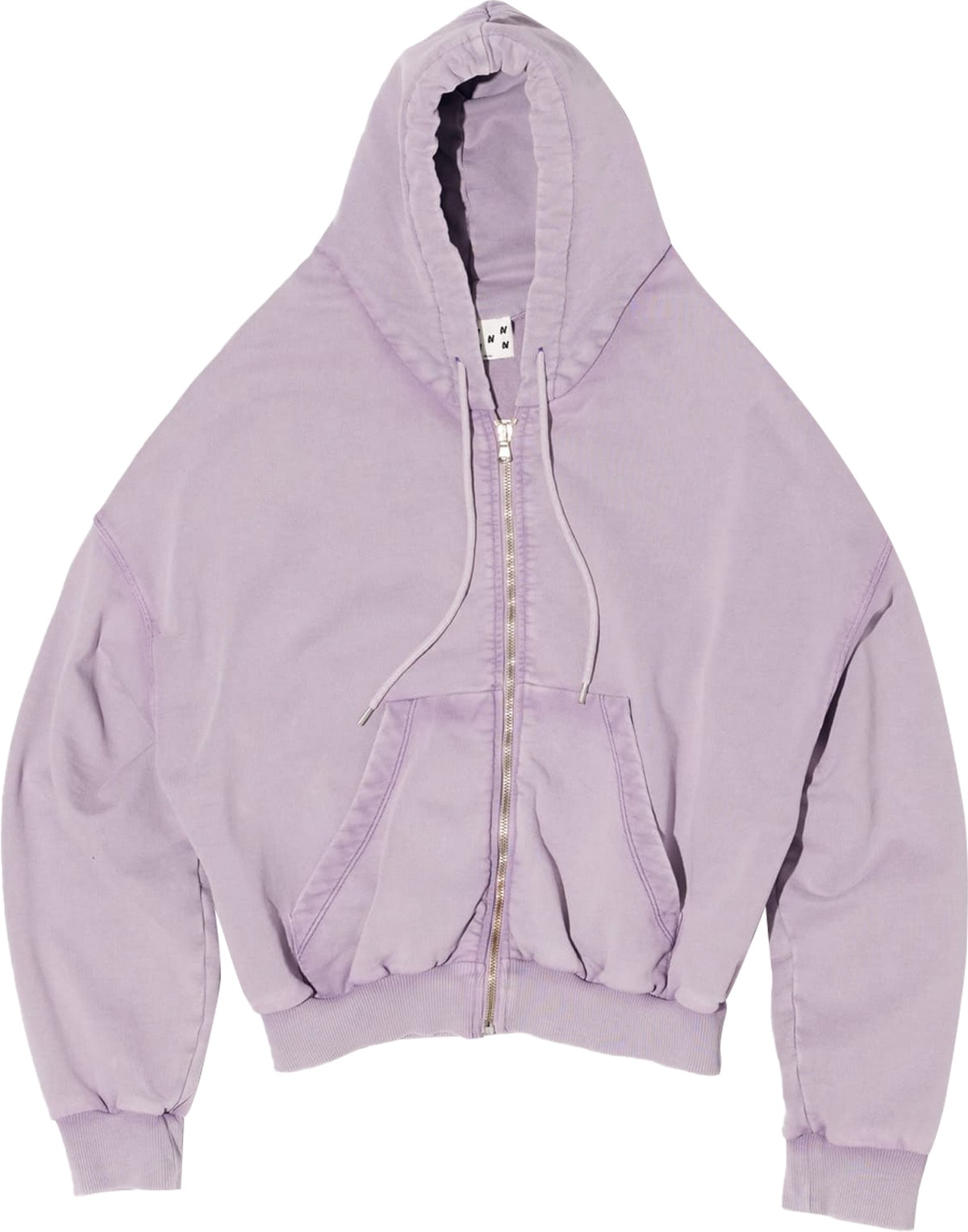 AVAVAV: Purple Shoulderless Hoodie - 1