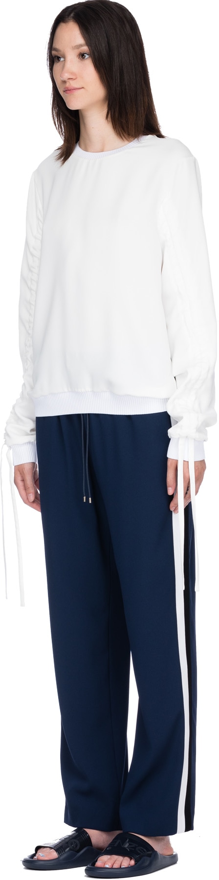 Kenzo: Blanc Pull Hyper Kenzo Manches Rapportées – Blanc Blanc - 2