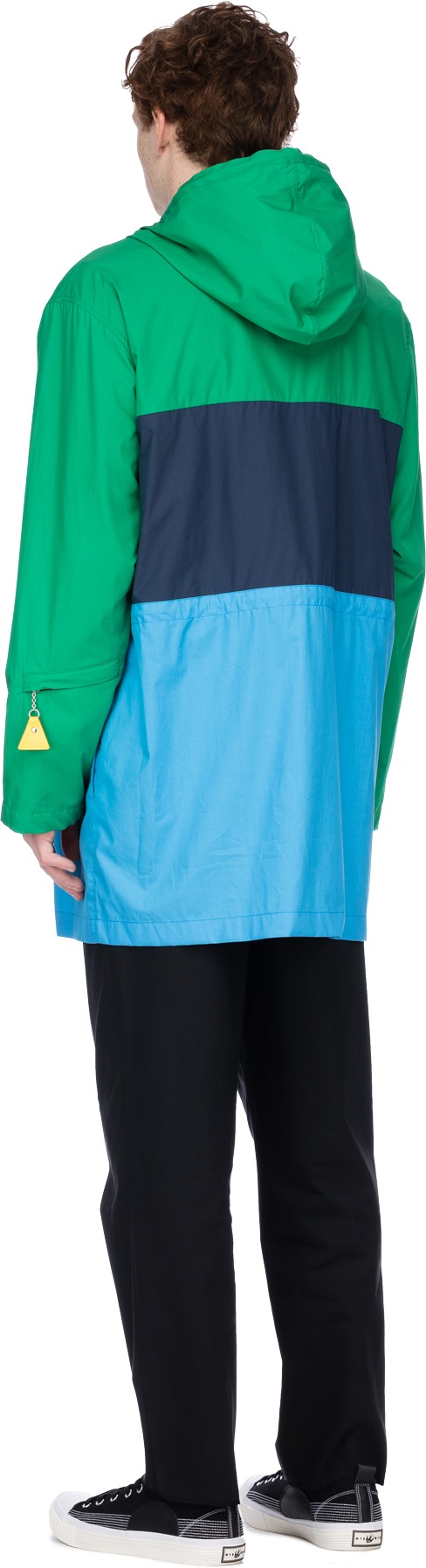 Kenzo: Vert Parka Hyper Kenzo Colorblock – Vert Pelouse Vert - 3