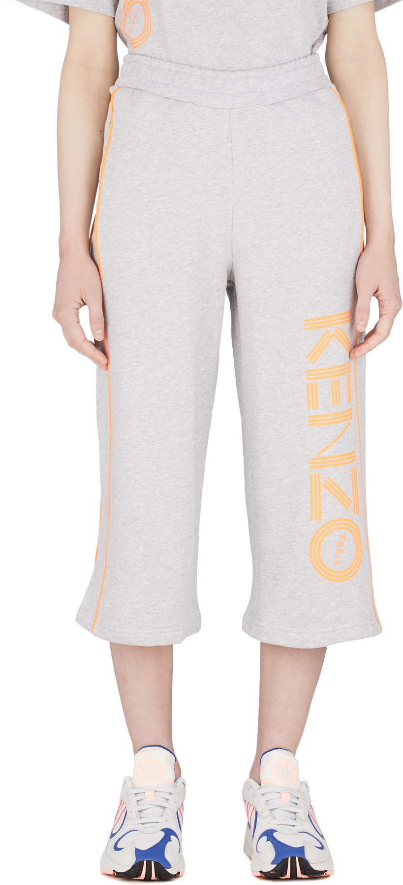 Kenzo: Grey Logo Culottes - 1