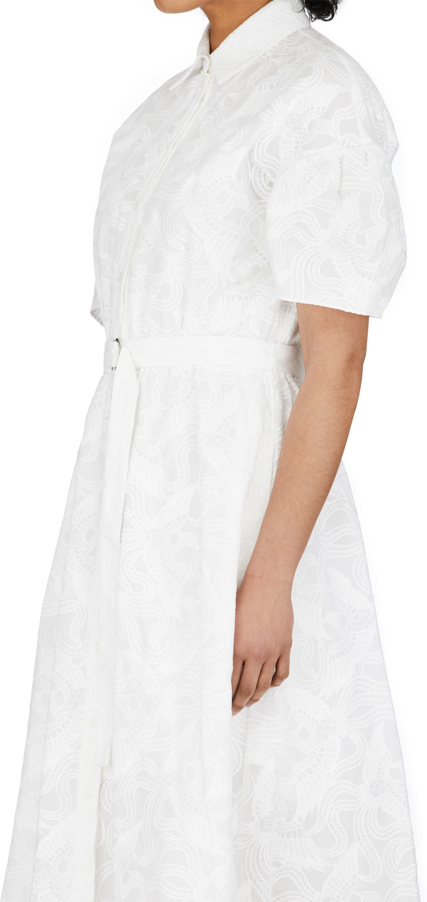 Kenzo White Embroidered Flying Phoenix Shirt Dress influenceu Canada influenceu Canada