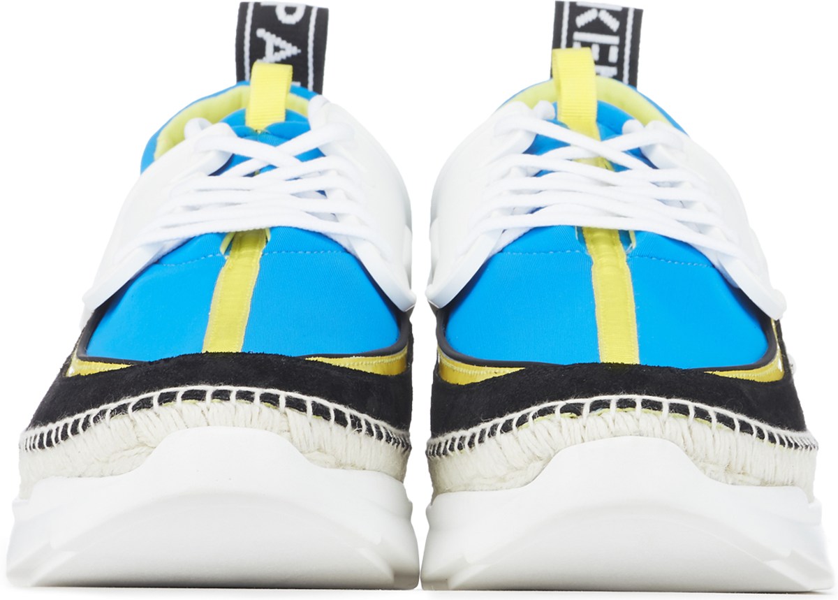 Kenzo: Blue K-Lastic Espadrilles - 3
