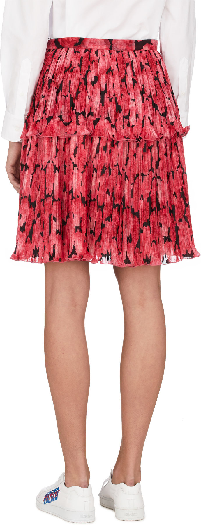 Kenzo: Multicolor 'Peonie' Pleated Skirt - 3