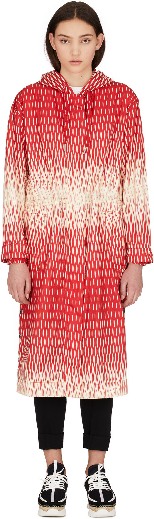 Kenzo: Multicolores Imperméable à Imprimé Filet Multicolores - 1