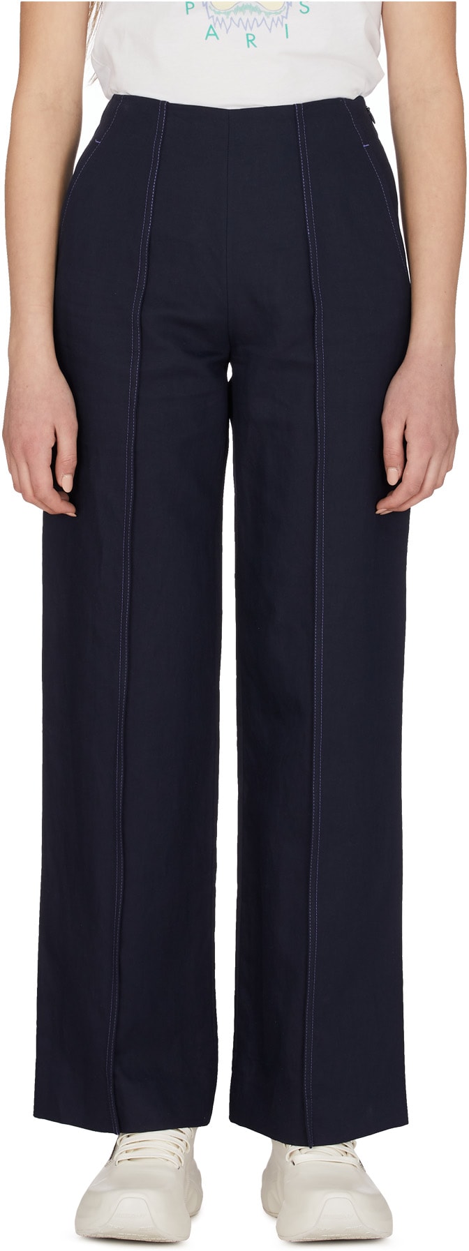 Kenzo: Bleu Pantalon Court Bleu - 1