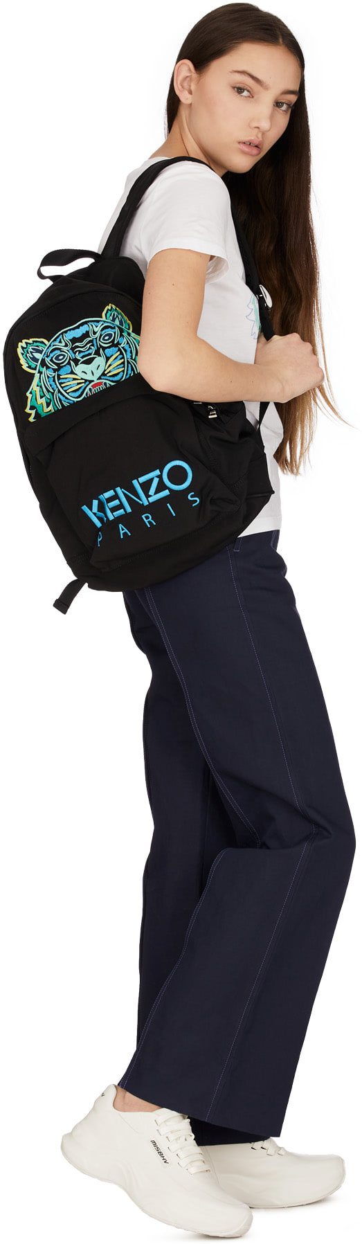 Kenzo: Bleu Pantalon Court Bleu - 4