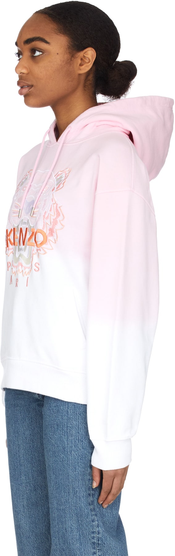 Kenzo: Pink Gradient Tiger Hoodie - 2