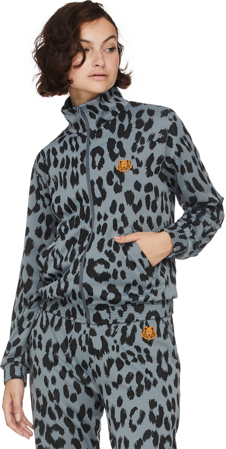 Kenzo: Multicolor Leopard Zipped Jacket - 3