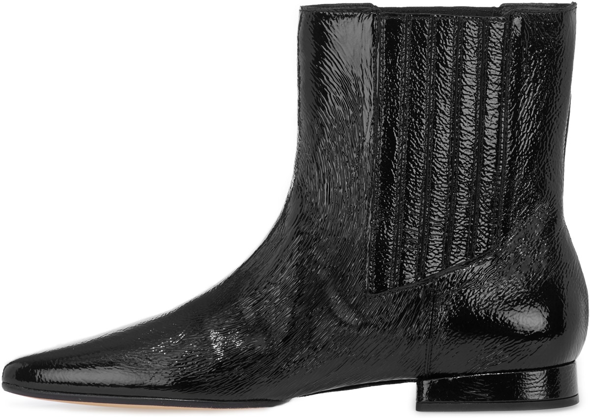 Kenzo: Noir Bottines K-Line Soft en Cuir Noir - 2