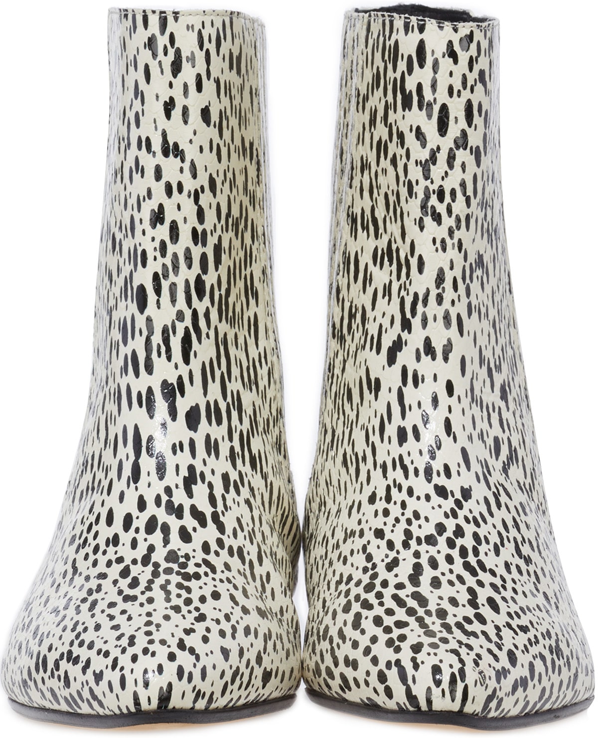 Kenzo: Multicolor K-Line Soft 'Leopard' Leather Mid Boots - 3