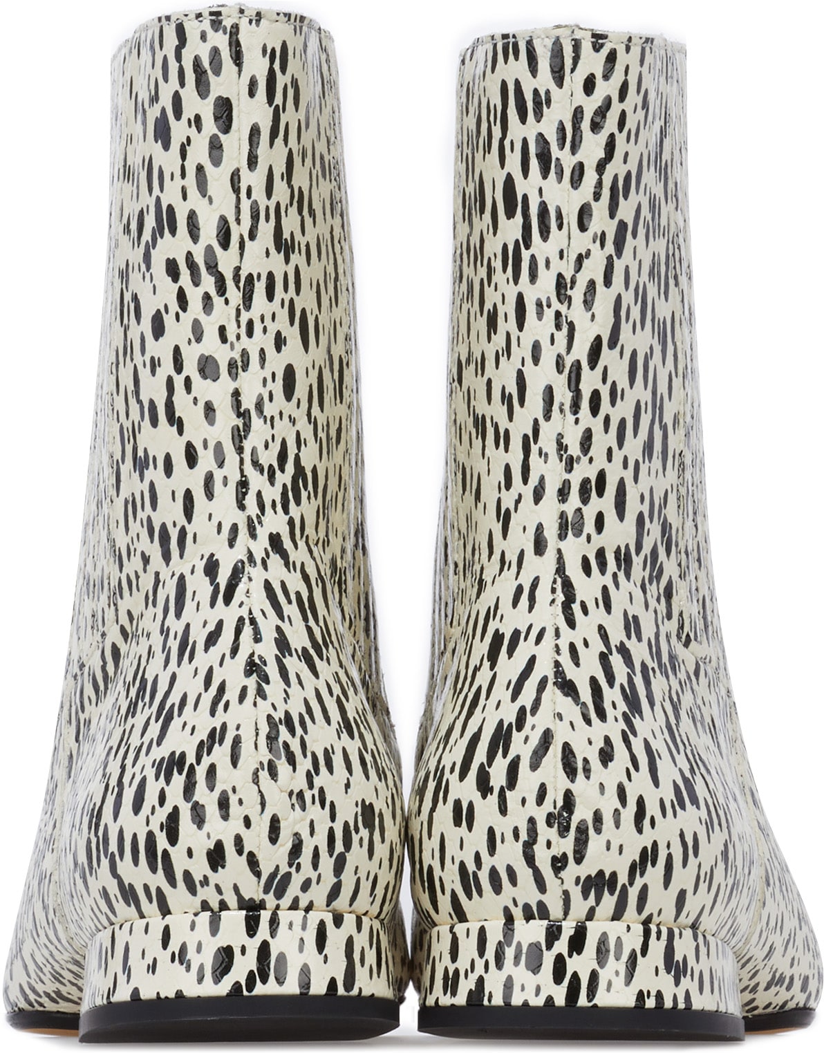 Kenzo: Multicolores Bottines K-Line Soft ‘Leopard' en Cuir Multicolores - 5