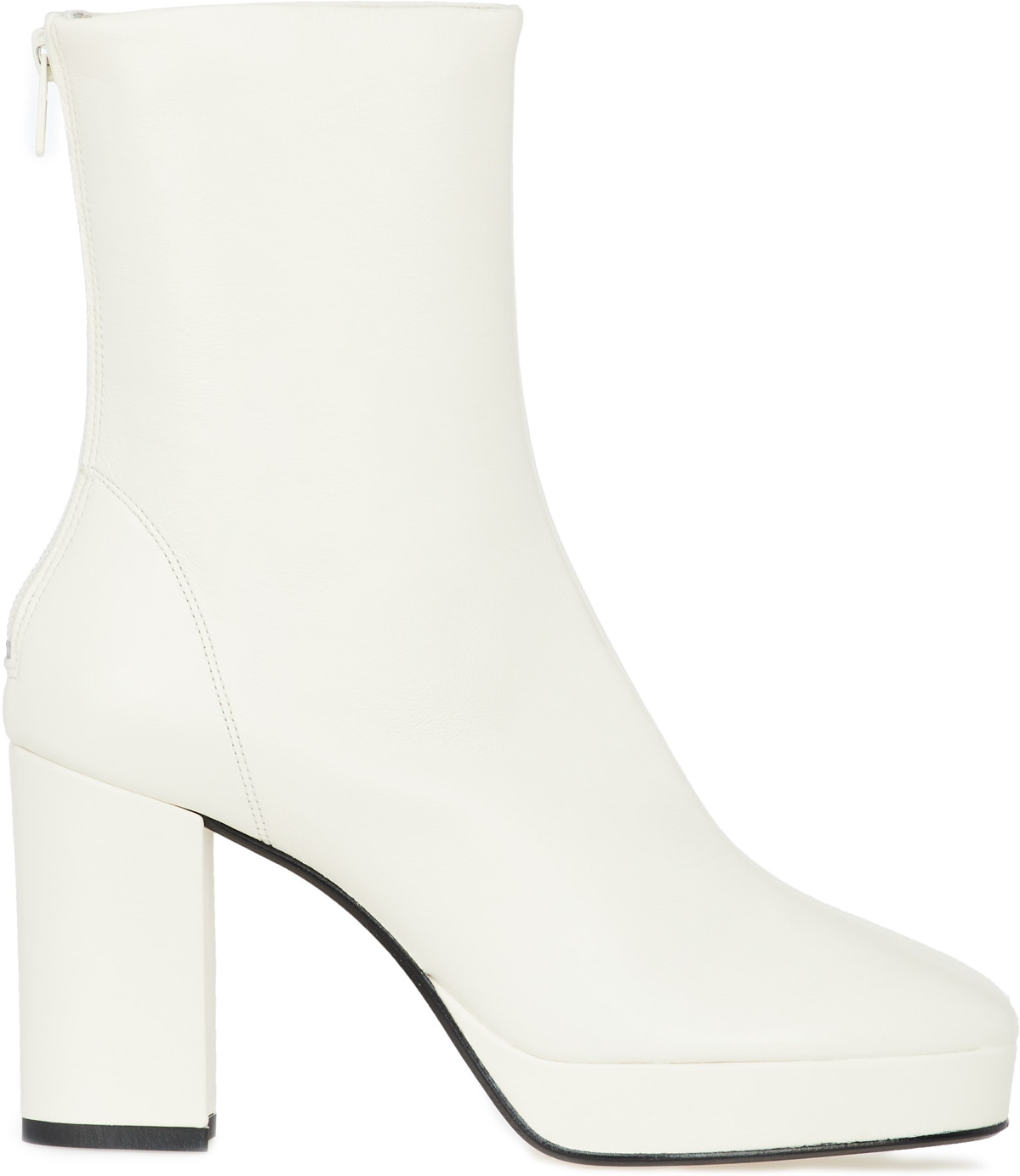 Kenzo: Neutrals Glove High Heeled Mid Boot - 1