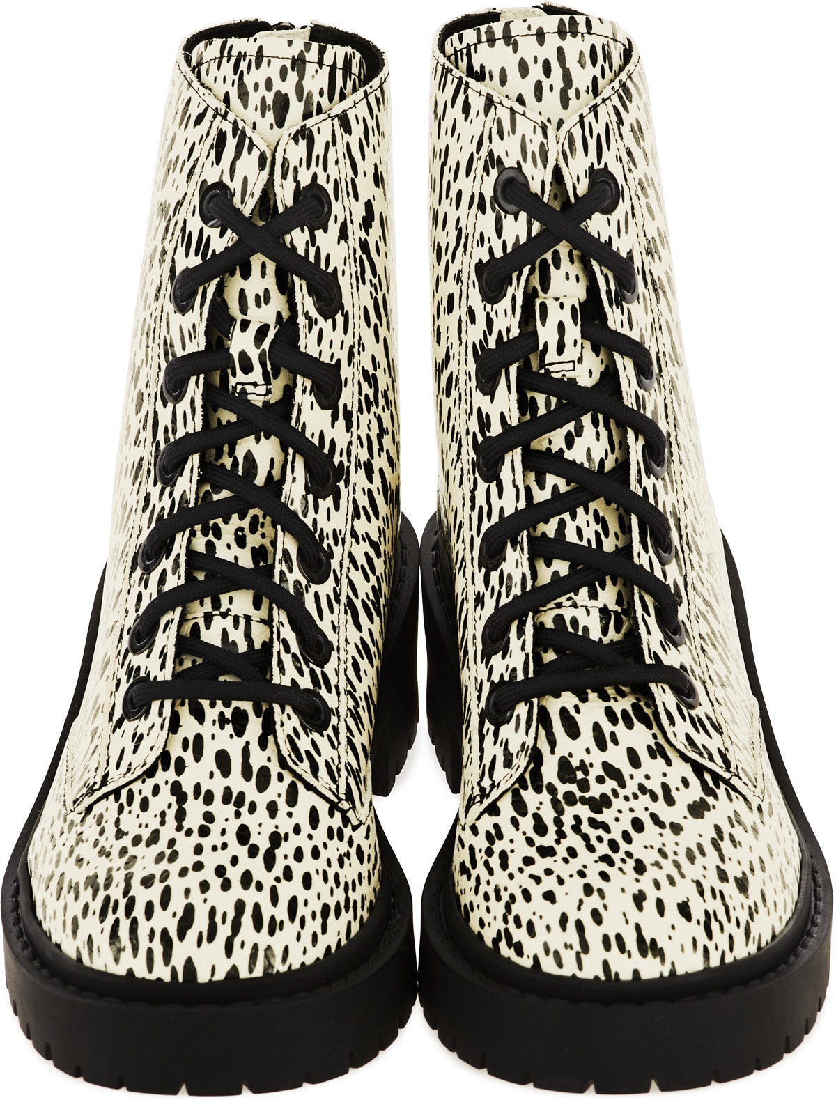 Kenzo: Multicolor Pike Leopard Leather Lace Up Boots - 4