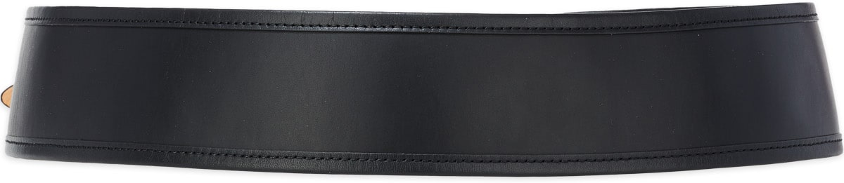 Kenzo: Black Leather Belt - 2