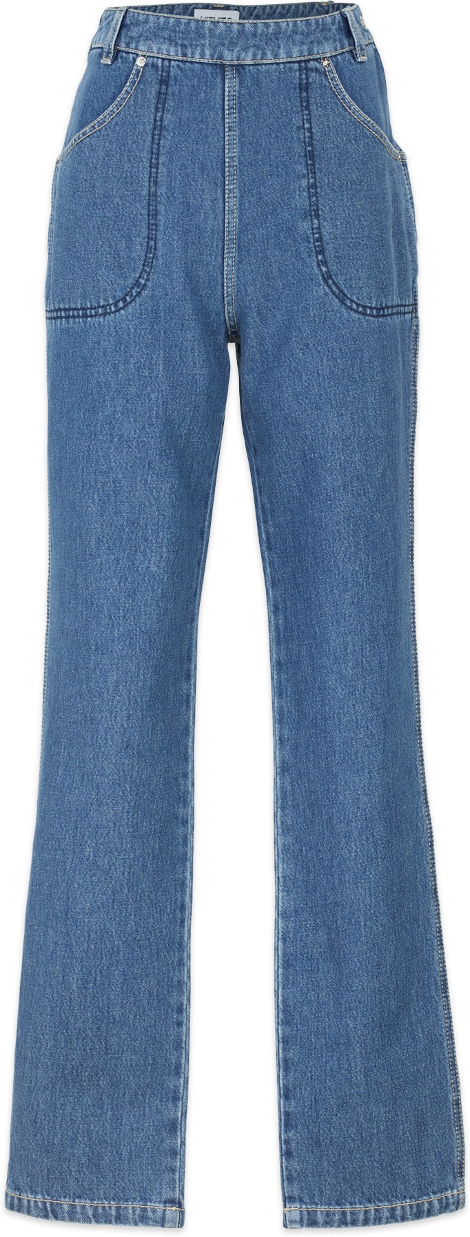 Kenzo: Blue High Waisted Denim Jeans - 1