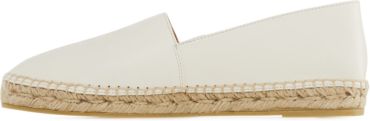 Kenzo: Neutrals Tiger Leather Espadrilles - 2