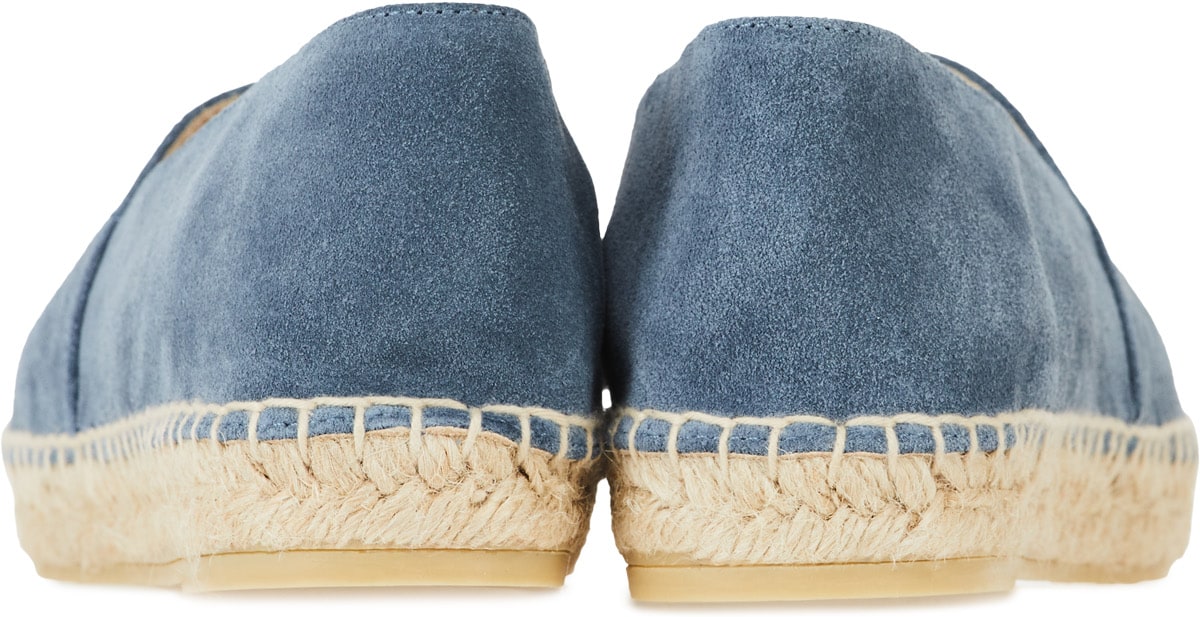 Kenzo: Blue Suede Tiger Espadrilles - 5