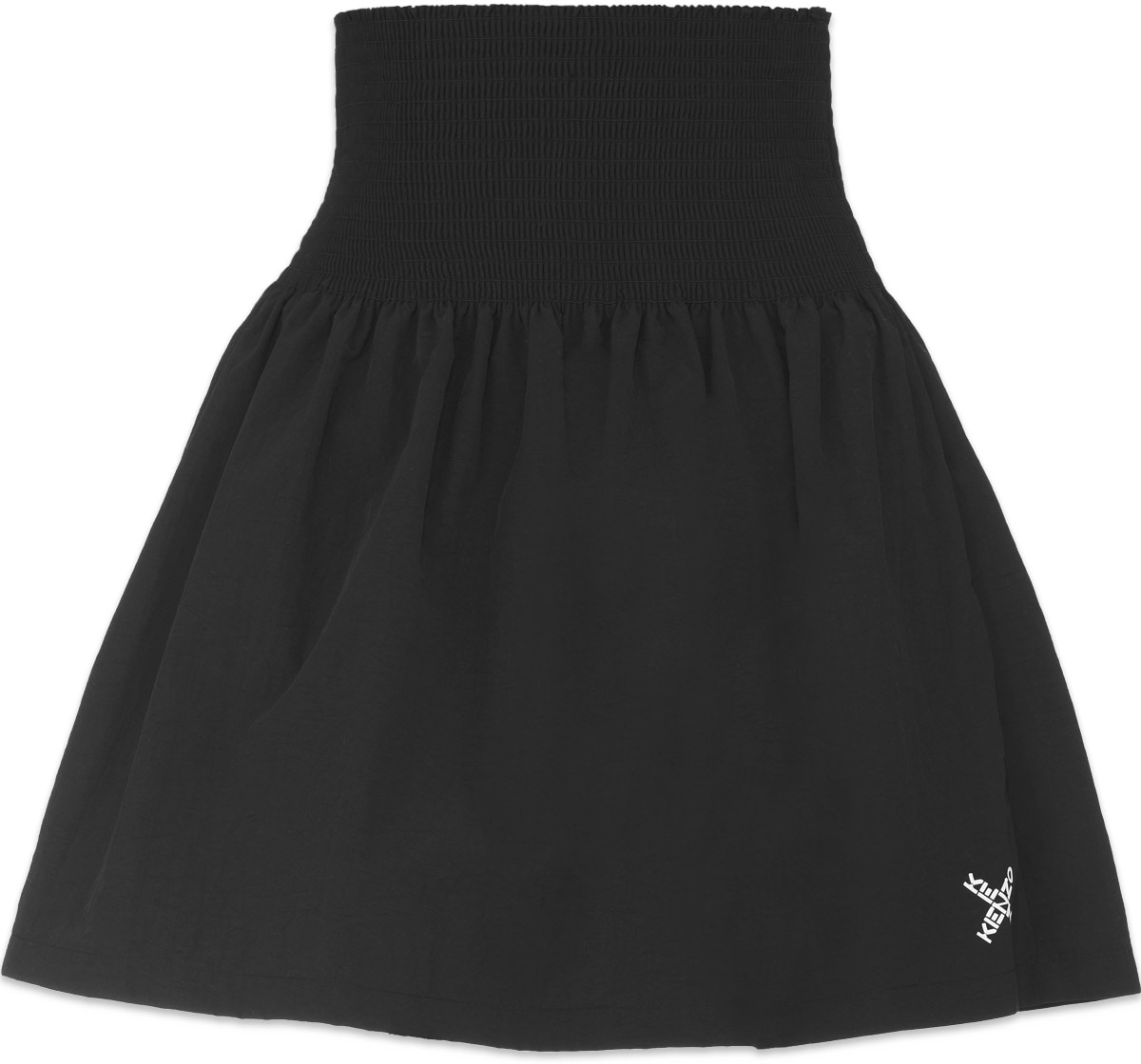 Kenzo: Black Kenzo Sport High Waist Flared Skirt - 1