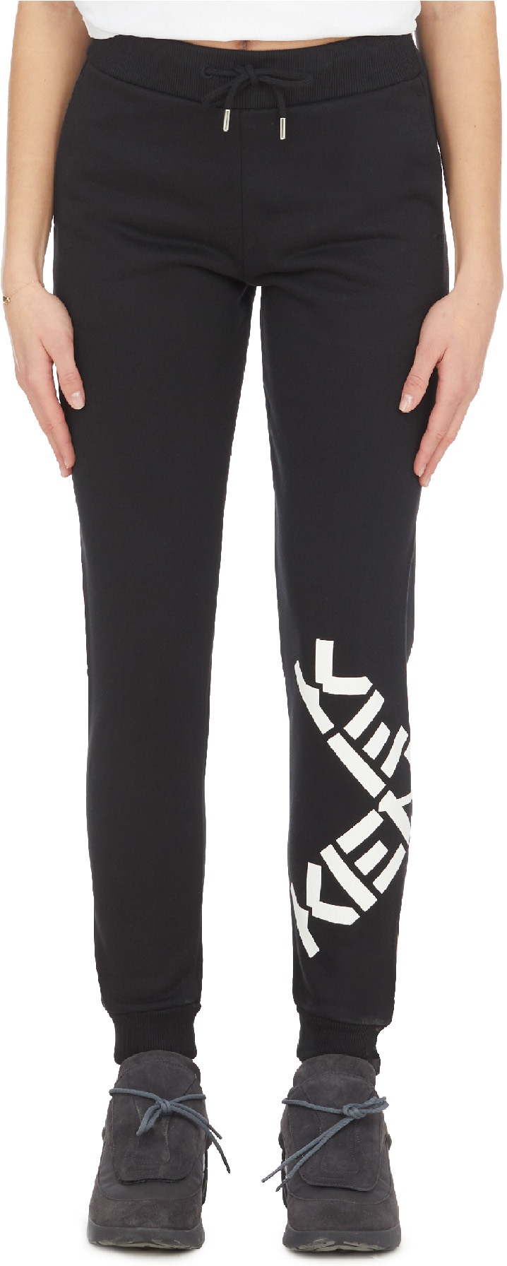 Kenzo: Noir Pantalon de Survêtement Kenzo Sport 'Big X' Noir - 1