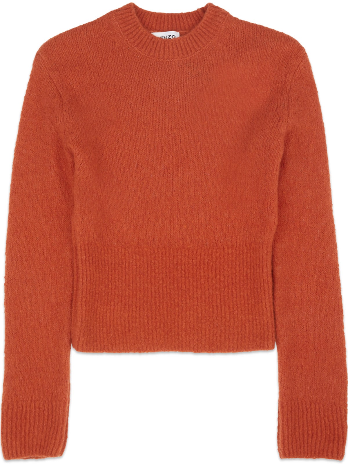 Kenzo: Red Recycled Cashmere Crew Sweater - 1