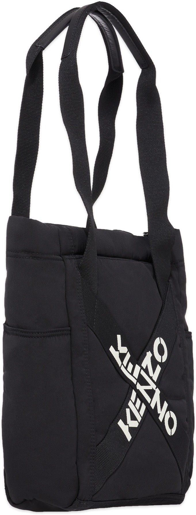 Kenzo: Black Kenzo Sport 'Big X' Small Tote Bag - 3