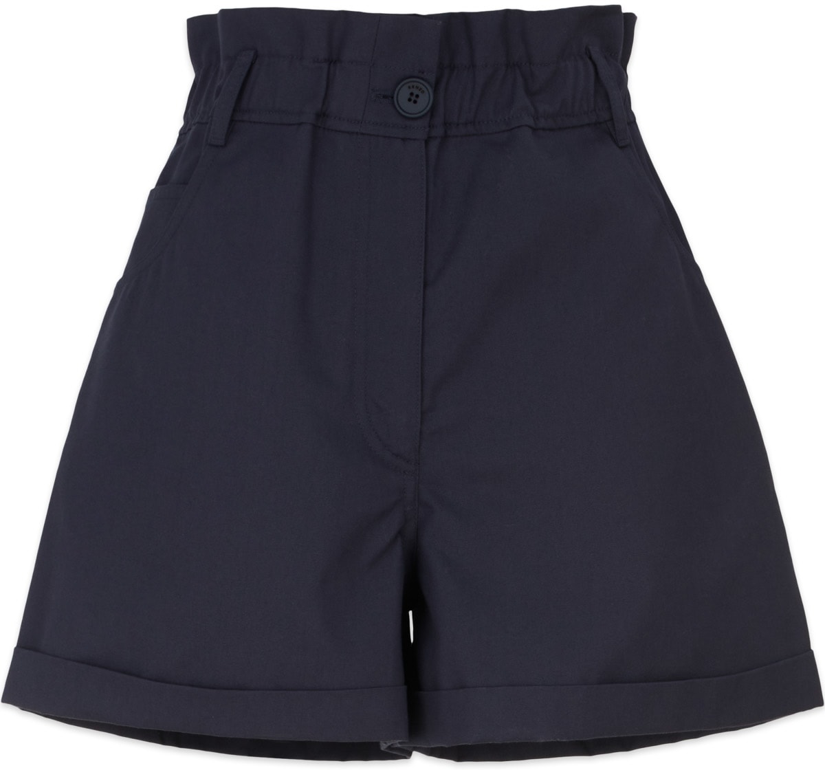 Kenzo: Blue High Waisted Bermuda Shorts - 1