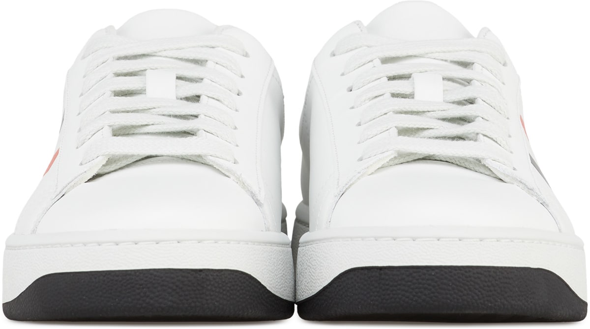 Kenzo: Red Kourt K Logo Sneaker - 3