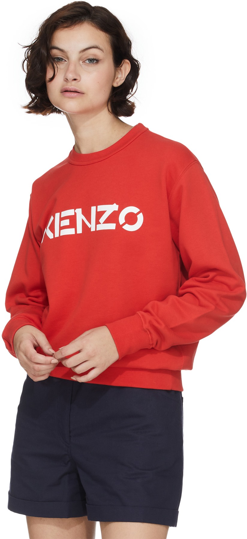 Kenzo: Orange Logo Pullover Sweater - 3