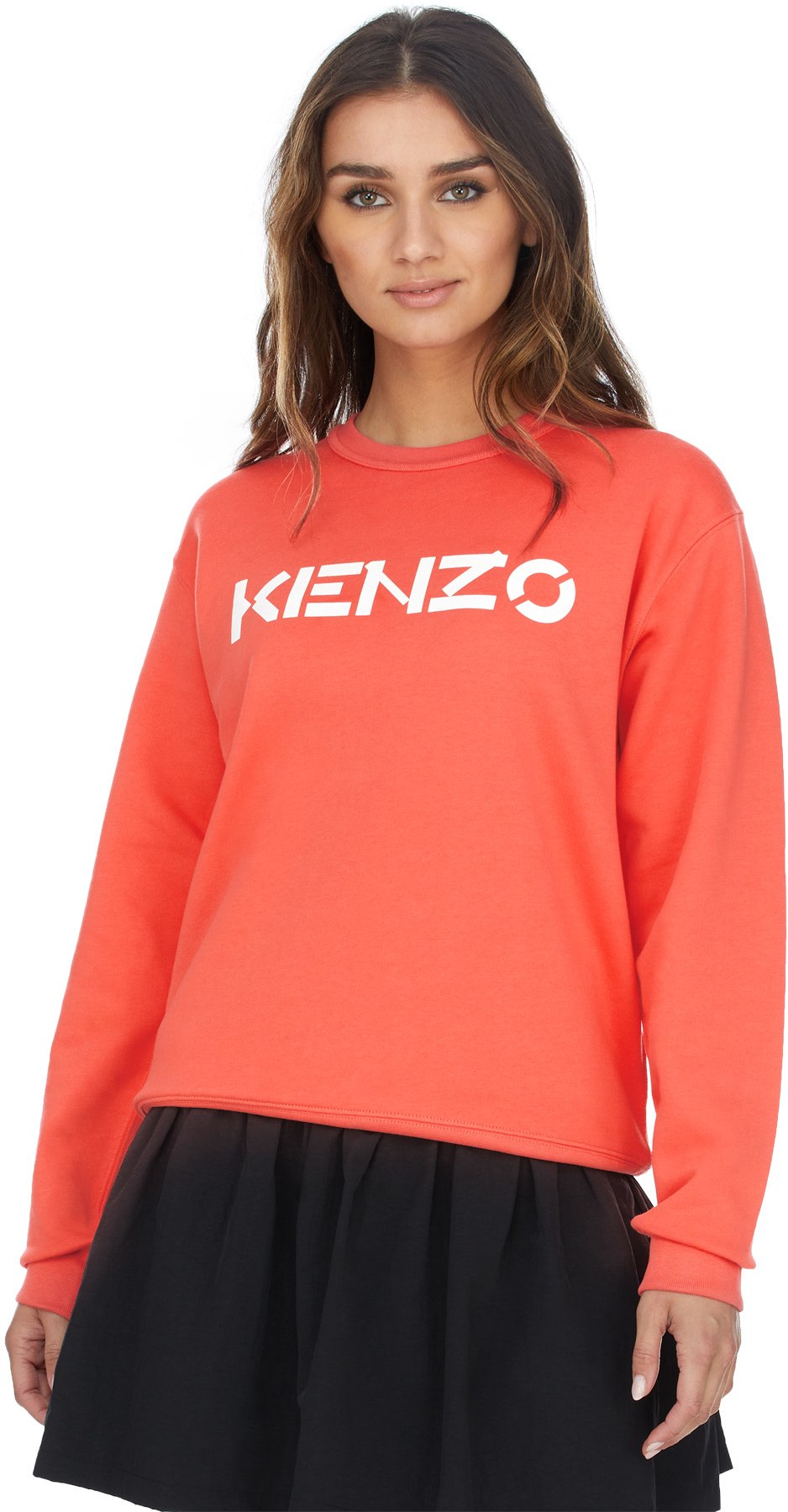 Kenzo: Red Logo Crew Sweater - 3