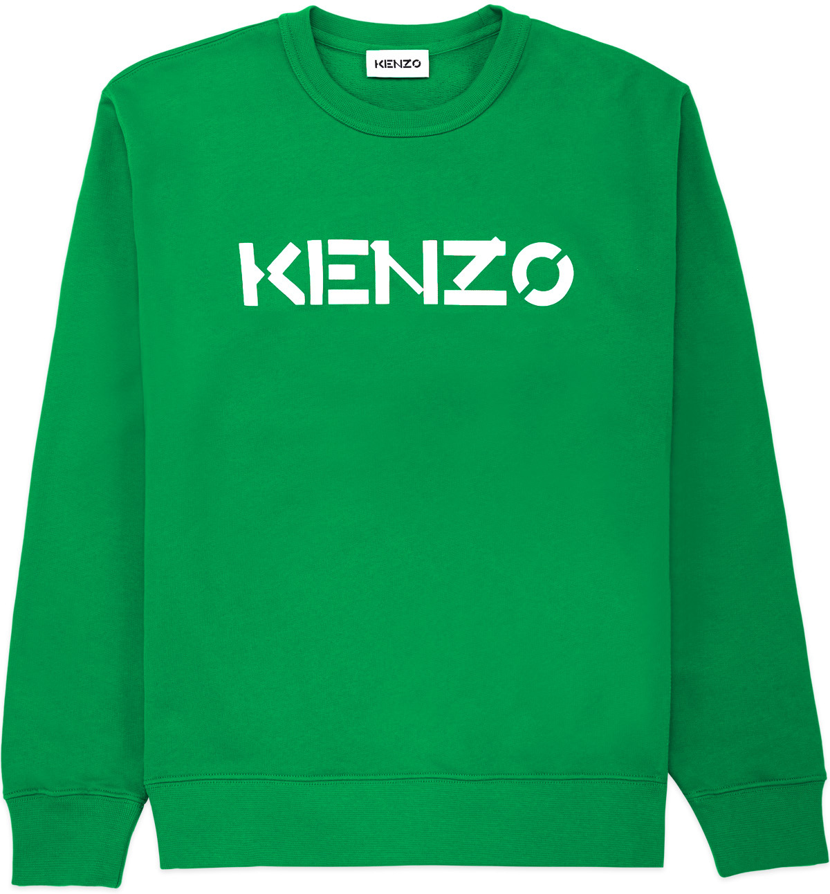 Kenzo: Green Logo Pullover Sweater - 1