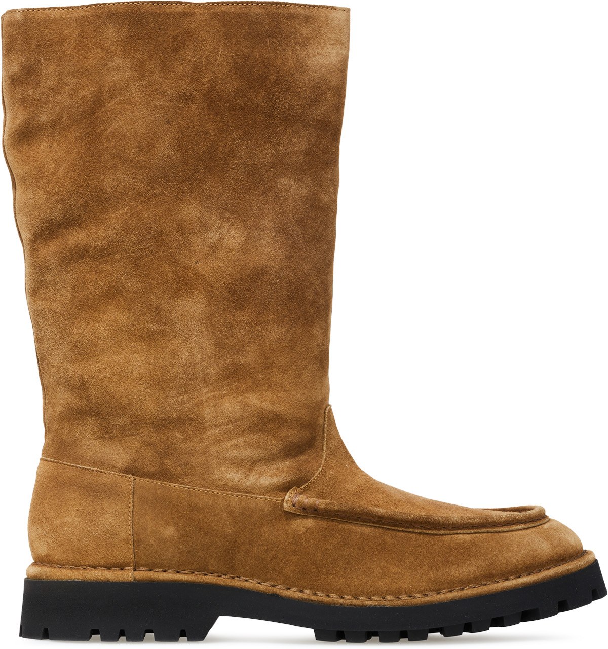 Kenzo: Brown K-Mount High Top Suede Boots - 1