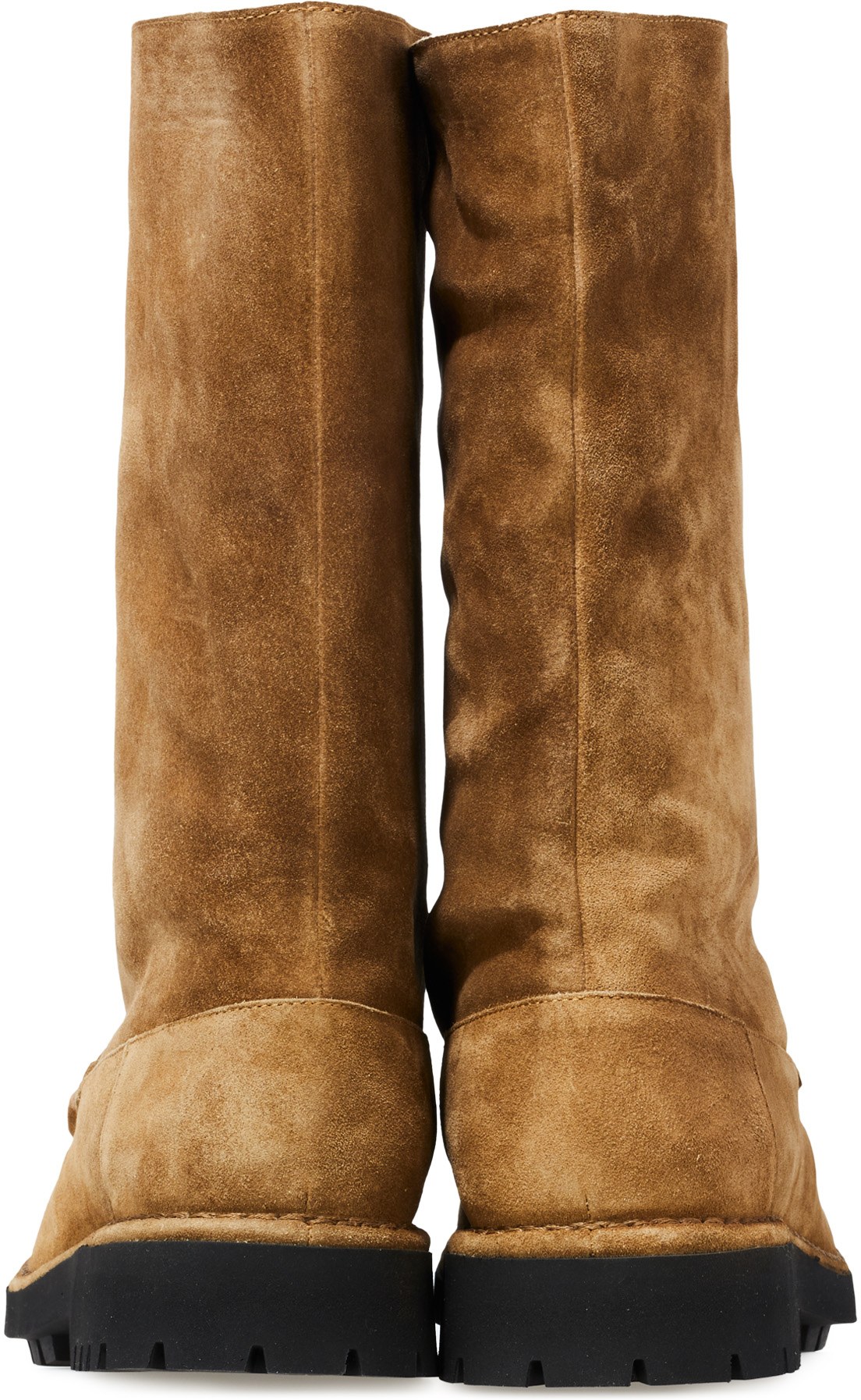 Kenzo: Brown K-Mount High Top Suede Boot - 5